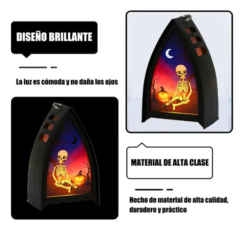 portavelas halloween esqueleto decoraciones GRADO A