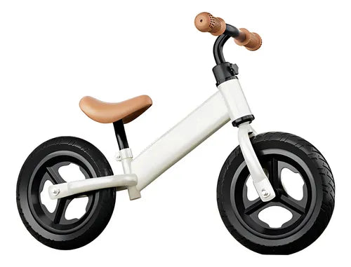 Bicicleta De Equilibrio Entrenadora Sin Pedales para Niños Ruedas de 11 Pulgadas Color Blanco Mini Mundo DWZ-122003 GRDO B
