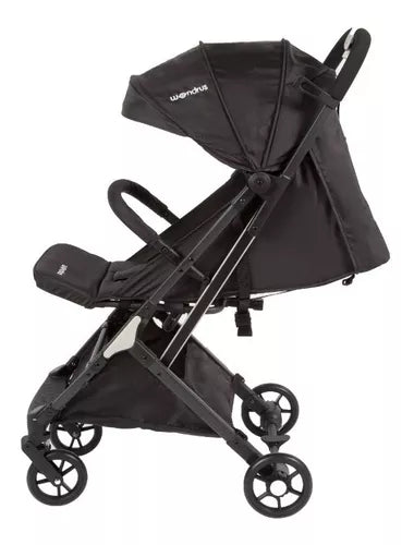 carriola de bebã© ultra plegable de paseo negra wondrus color negro 1762