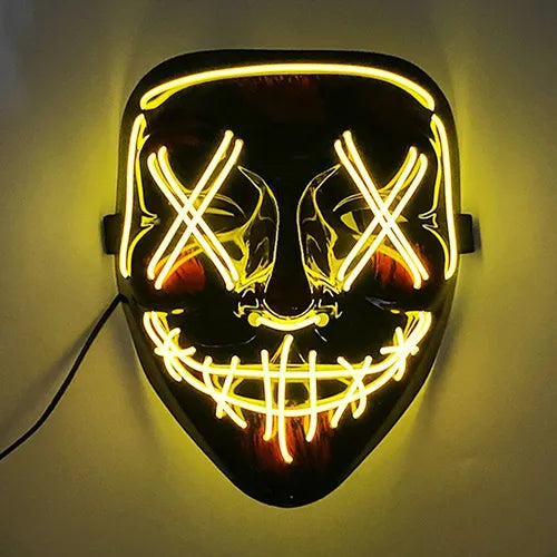 Máscara Luz Led Cálida Decoración Accesorios De Fiesta GRADO A