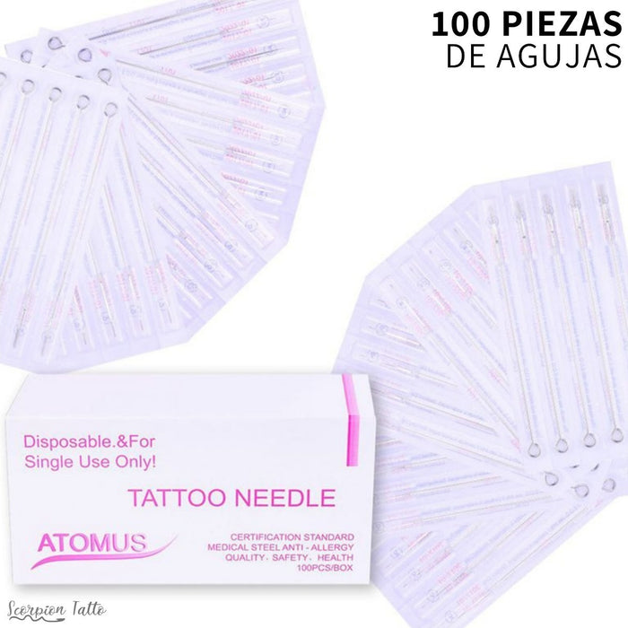 Kit de agujas para tatuar atomus surtidas GRADO B
