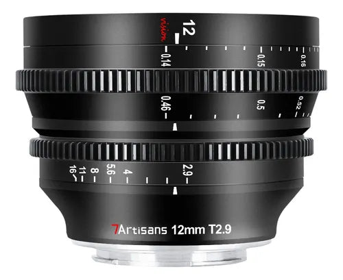 Lente De Cine 7artisans De 12 Mm T2.9 De Gran Apertura Y Gra