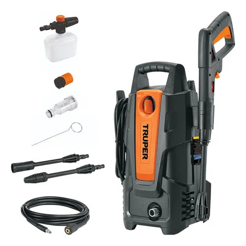 Hidrolavadora Eléctrica Presión Máxima 1500 Psi Color Negro Truper Hila-1500 GRADO B