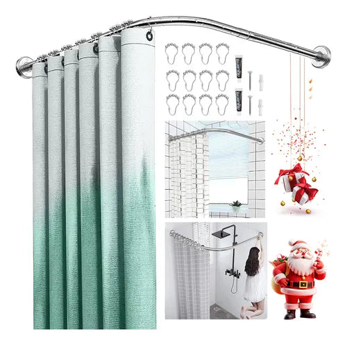 tubo cortinero para baño en escuadra barra de ducha 100-150 cm GRADO B