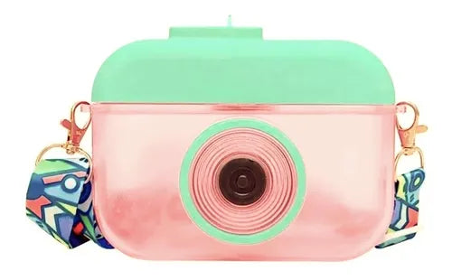 Botella de Agua con Forma de Cámara Kawaii – Cantimplora Crossbody GRADO A