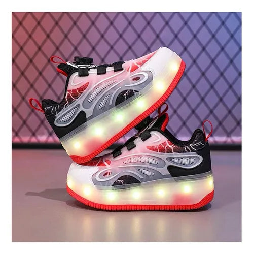 PATINES DE RUEDAS LUMINOSAS PARA NINOS 19.5 GRADO B