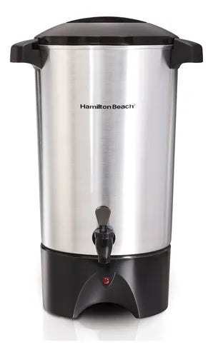 Cafetera Hamilton Beach Gran Capacidad 45 Tazas Color Aluminio Acero Inoxidable GRADO C