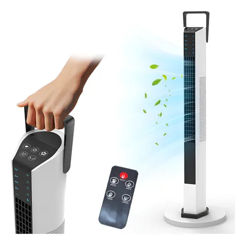 Ventilador De Torre Piso Portátil Con Control Remoto Oficina