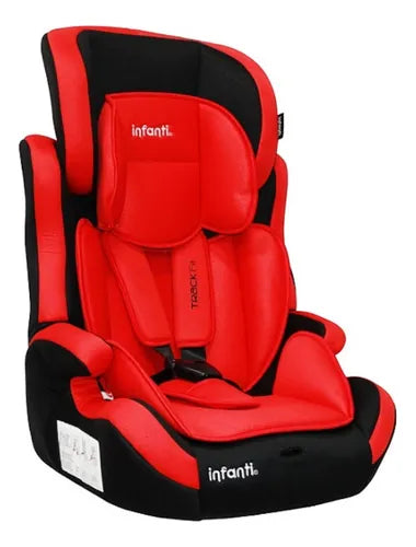 Infanti Autoasiento Para Bebe Track Fit Rojo Booster Respaldo Desmontable