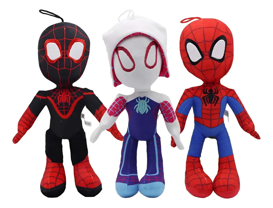 Peluche Spiderman 3pk Hombre Araña Regalos Peluche 32cm GRADO B