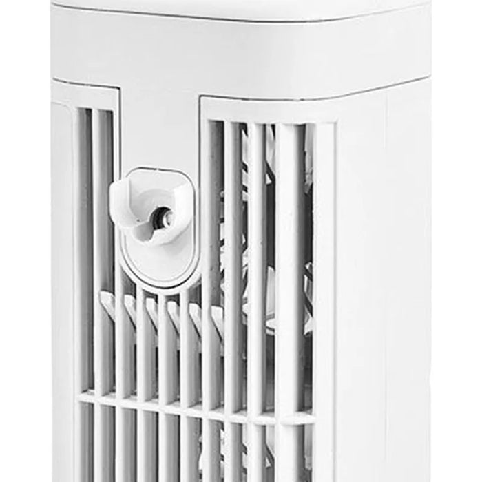 VENTILADOR DE AIRE ACONDICIONADO PORTATIL 2400MAH+LUZ