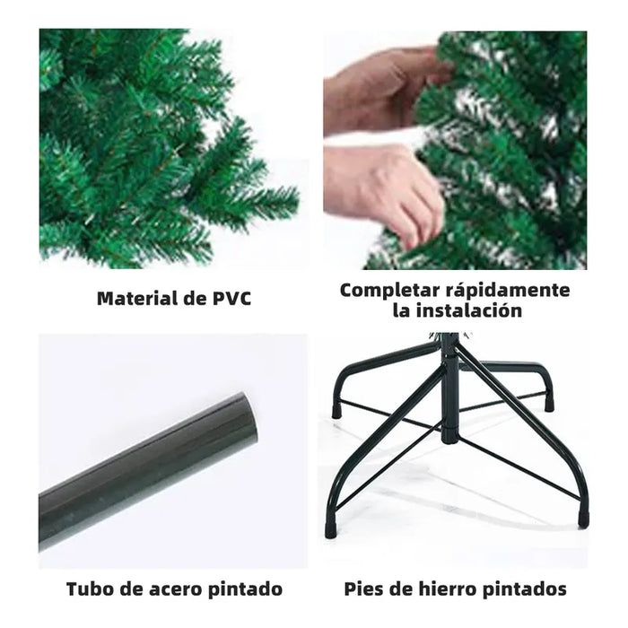 Arbol Pino Navidad 2.1 M Artificial Verde Desmontable