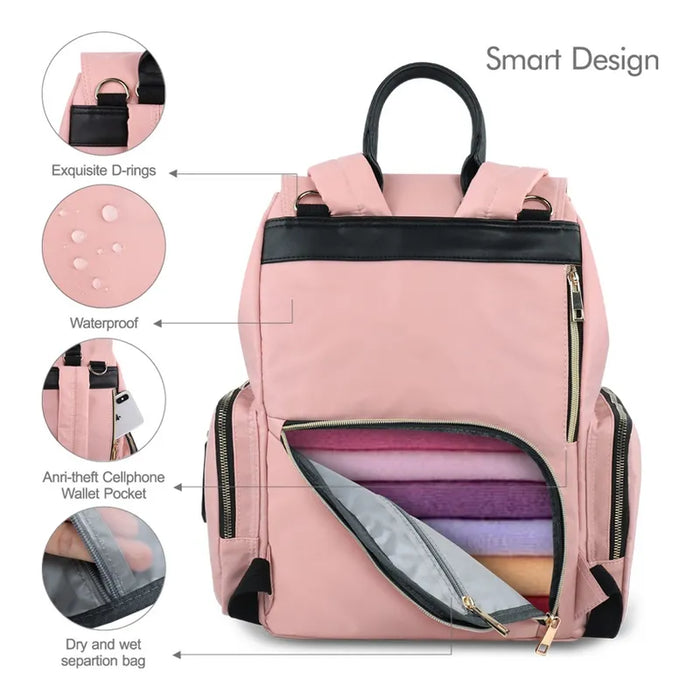 PANALERA MOCHILA VIAJE PARA MAMA MODERNAS IMPERMEABLE