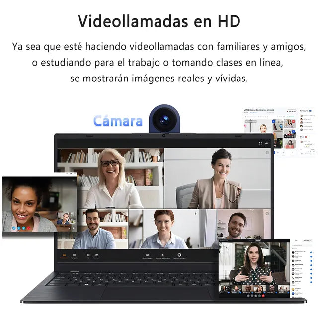 Laptop Gunfrose Mallbook 15.6 Intel Celeron 8gb De Ram 256gb Ssd 4k Win 11 Pro Color Negro 15.6 1 GRADO A