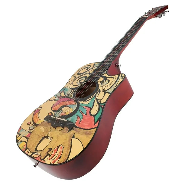 Juego De Guitarra Acústica De 38pulgadas Con Accesorios funda