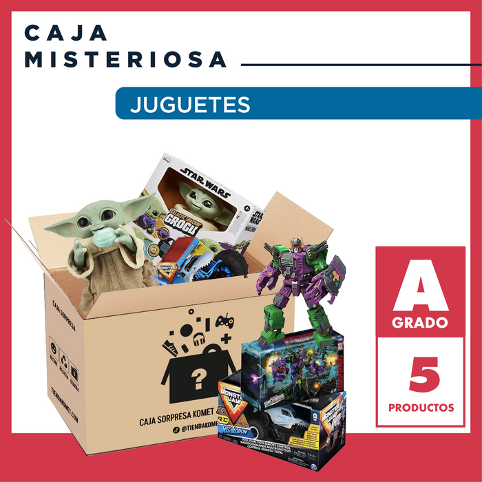 Caja Misteriosa de Juguetes - Grado A - TiendaKomet México