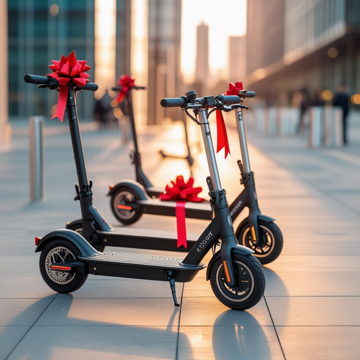 ¡LOTE DE 4 SCOOTERS ELÉCTRICOS CON ASIENTO - MAYOREO CON DESCUENTO!