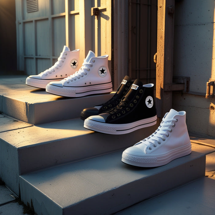 LOTE ESPECIAL PARA EMPRENDEDORES CALZADO, TENIS CONVERSE REMATE 4 PARES, VARIAS TALLAS UNISEX/MUJER