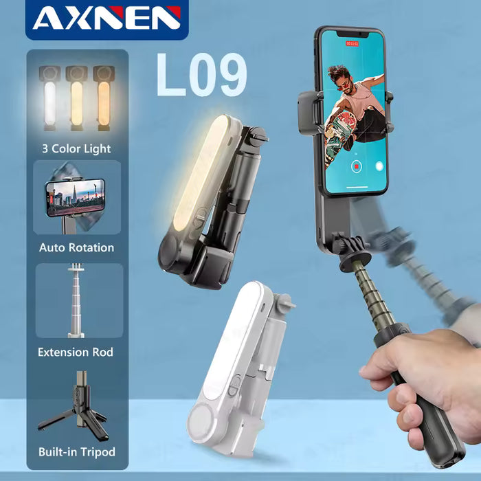 estabilizador Gimbal Axnen Con Luz Led Remoto Para Celular GRADO B