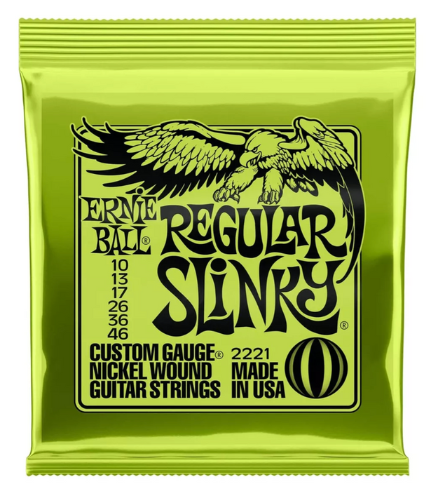 ACCESORIOS CUERDAS GUITARRA ELECTRICA ERNIE BALL 6PIEZAS