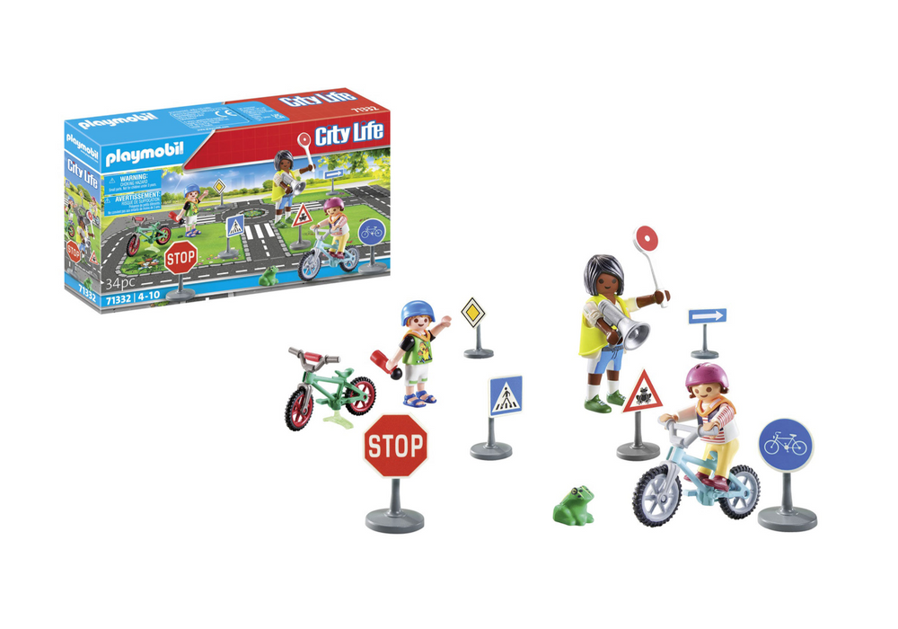 FIGURA ARMABLE PLAYMOBIL CITY LIFE EDUCACIÓN VIAL 34 PZAS 3+