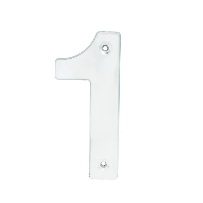 Números para Casa Modernos 12cm de Aluminio: 1
