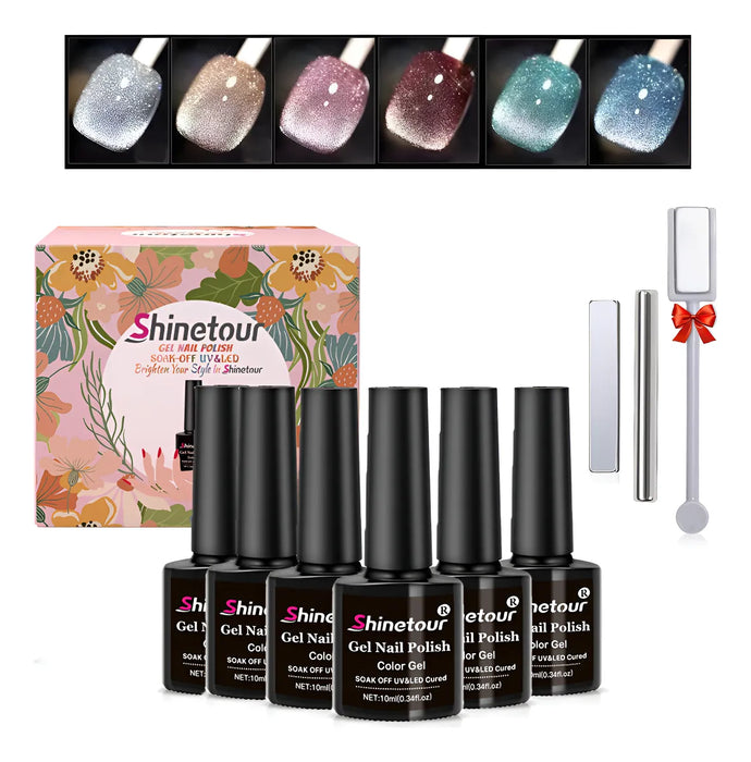 BRILLO REFLECTANTE 9D ESMALTE OJO GATO GEL OJO GATO DIAMANTE 1 GRADO B