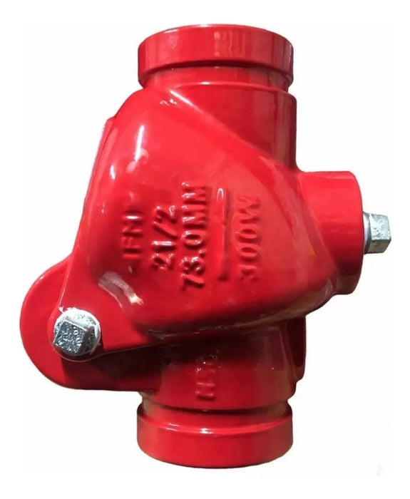 VALVULA CHECK SWING RANURADA UL/FM 3 GRADO B