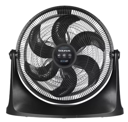 VENTILADOR DE PISO TAURUS RUSH 20 ECOJET EMPOTRABLE COLOR DE LA ESTRUCTURA NEGRO COLOR DE LAS ASPAS GRADO B