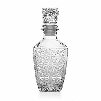 Licorera de vidrio labrada diamante 750 ml