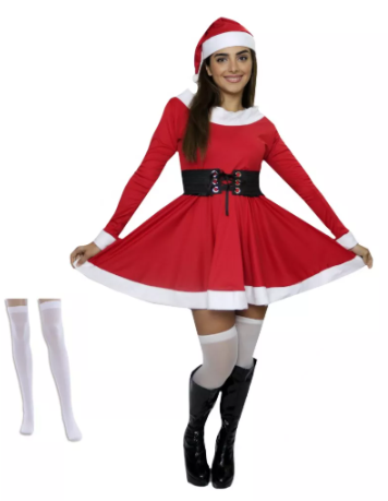 Disfraz Santa Claus sexy dama Talla XL