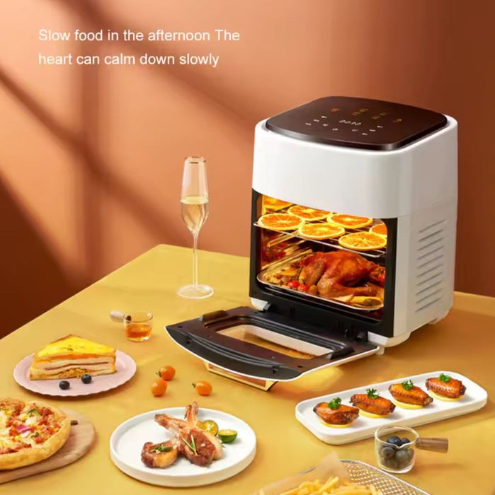 Horno Multifuncional Freidora De Aire+rostizador 15l