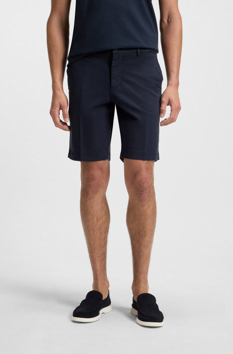 shorts boss para hombre corte slim fit en sarga de algodã³n 4860