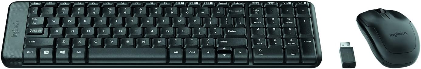 Teclado y Mouse Inalámbricos Logitech MK220 Grado A