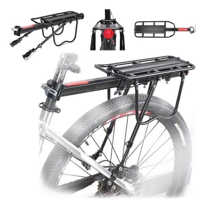 Portabicicletas De Carga / Bike Cargo Rack/50 Kg Capacidad Color Negro 1
