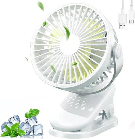 Mini Ventilador Portátil Usb De Sobremesa Con Clip 2
