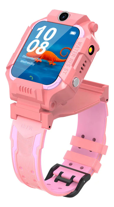 HANCDON Q19PRO SMARTWATCH PARA NIÑOS TECNOLOGIA DE LOCALIZACION LBS CAMARA HD LLAMADA DE EMERGENCIA SOS IP67 IMPERMEABLE ROSA GRADO B