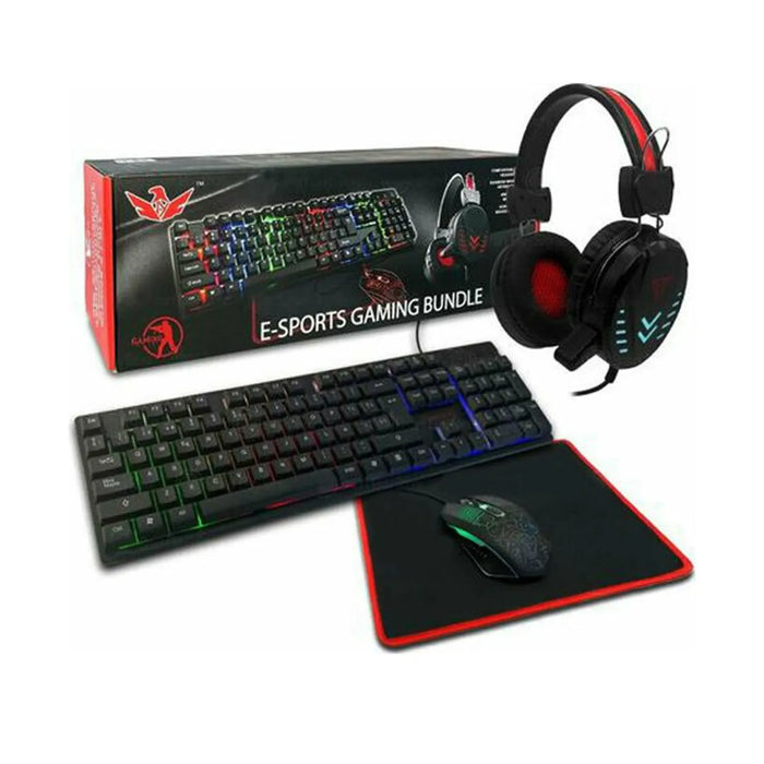 Kit Teclado Mouse Gamer Luz Rgb Iluminado Led Usb Alambrico 1 GRADO B