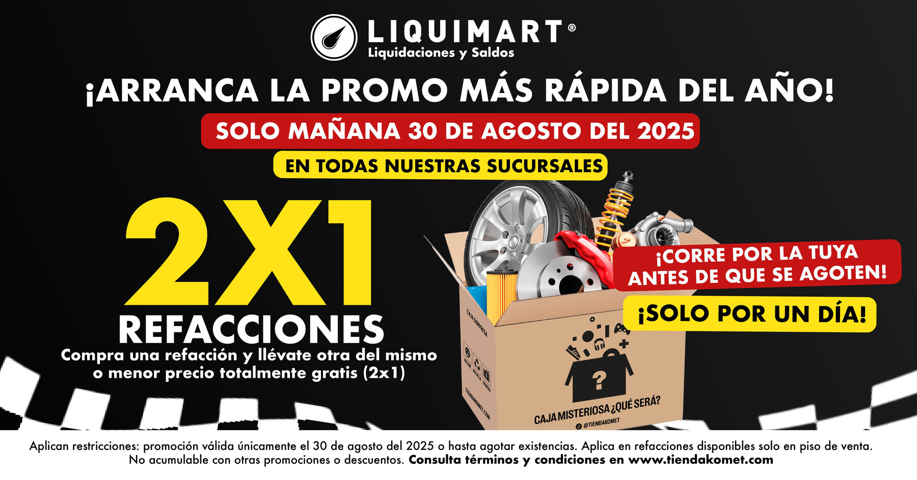 Términos y Condiciones – Promoción 2x1 en Refacciones