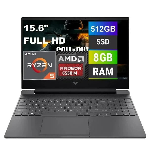 Hp Victus 15-fb1013dx Amd Ryzen 5 8gb 512gb Ssd W11 Plata Color Mica Silver
