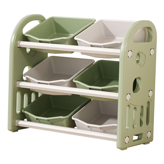 Estante de almacenamiento moderno de 3 niveles y múltiples grado b