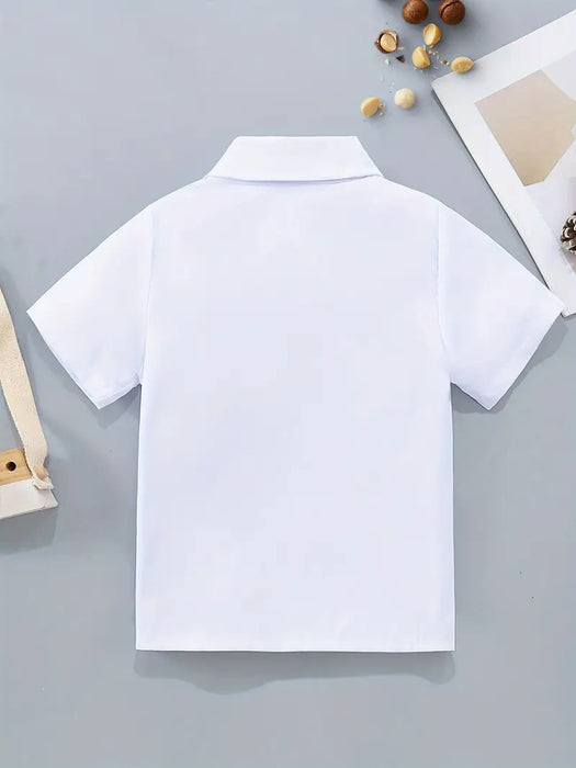 camisa escolar blanca manga corta uniforme talla 4
