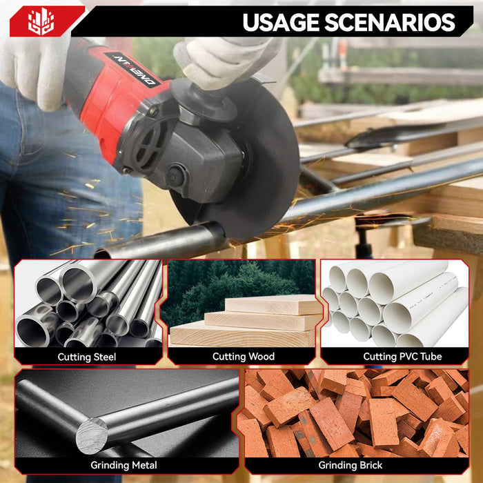 Amoladora Angular Inalámbrica 125mm | 6 Velocidades Variables | Motor de Alto Torque | Grado B ✨