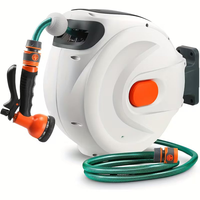 CARRETE RETRACTIL PARA MANGUERA DE JARDIN GRADO B