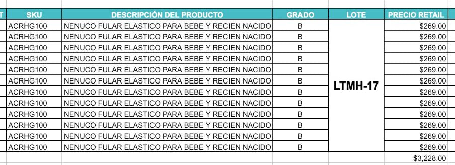 👶 NENUCO FULAR ELASTICO PARA BEBE Y RECIEN NACIDO ERGONOMICO LOTE CON 12 PIEZAS GRADO B 👶
