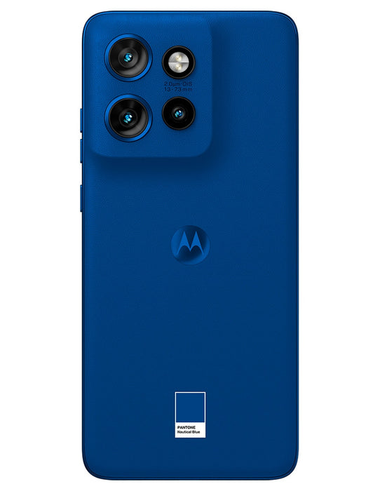 SMARTPHONE MOTOROLA MOTO EDGE 50 NEO 5G 512 GB 12 GB RAM CAMARA 50MP MOTO AI IP68 NFC CUERO VEGANO AZUL CON AUDIFONOS AZUL GRADO A