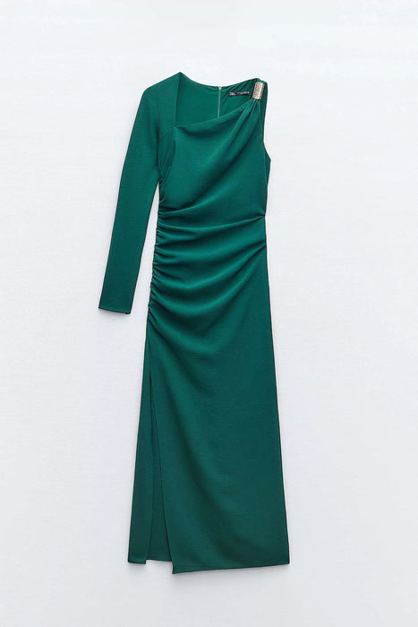 VESTIDO VERDE PARA DAMA ZARA TALLA S