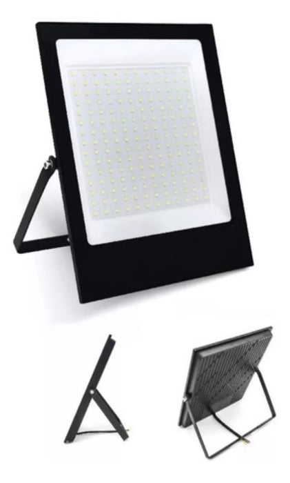 1O REFLECTORES LED 100W SLIM IP66 LED ALTA POTENCIA ULTRA DELGADO NEGRO BLANCO FRÍO GRADO B