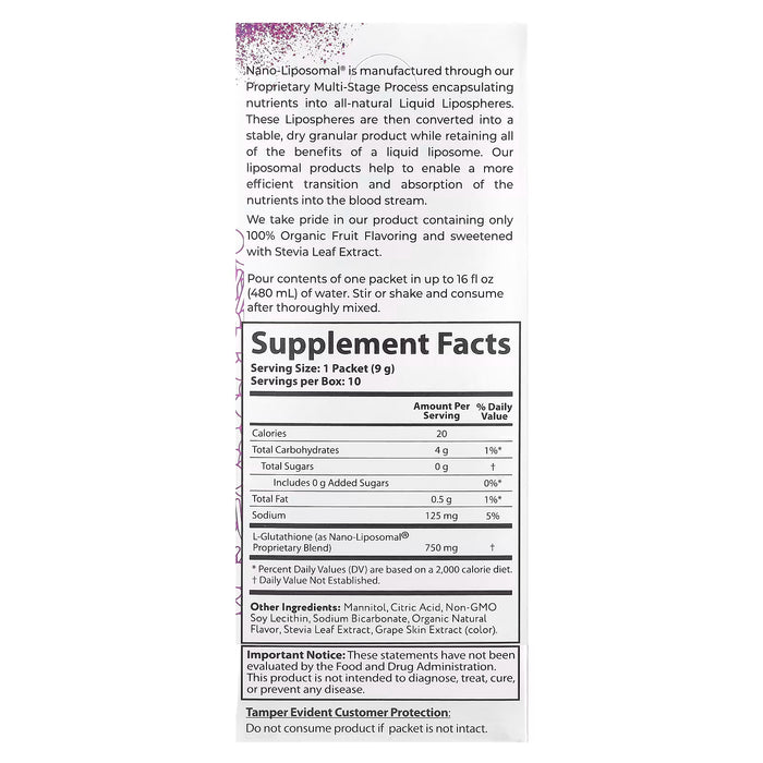 NUTRASCIENCE GLUTATHIONE GRADO B