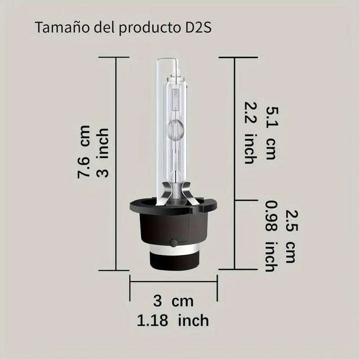 Par de Focos HID de Xenón D2S/D2R de 6000K, 8000K y 10000K Grado B